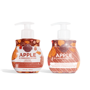 Scentsy Apple and Cinnamon Sticks Hand Soap and Lotion Bundle