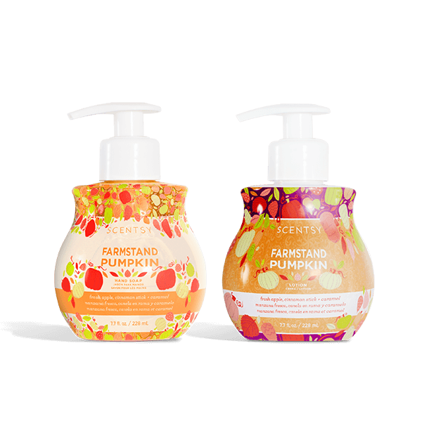 Scentsy Farmstand Pumpkin Hand Soap and Lotion Bundle